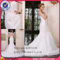 KB14236newly trumpet dresses Luxurious lace bodice &sheath top made to measure dresses from china